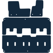 Image of the mat template for Ford Tourneo Custom Minibus Automatic (2019 - Present) Minibus Mats