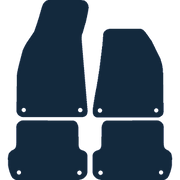 Image of the mat template for Audi A4 (2006 - 2008) Car Mats