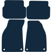 Image of the mat template for Audi A6 4 Clips (2004 - 2009) Car Mats