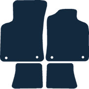 Image of the mat template for Audi TT Mk1 (1999 - 2006) Car Mats