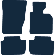 Image of the mat template for BMW X3 E83 (2004 - 2011) Car Mats