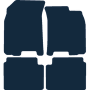 Image of the mat template for Chevrolet Kalos (2005 - 2008) Car Mats