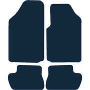 Image of the mat template for Citroen C2 (2003 - 2009) Car Mats