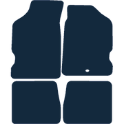 Image of the mat template for Citroen Saxo With Metal Heelpad (1996 - 2003) Car Mats