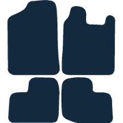 Image of the mat template for Daihatsu Charade (2003 - 2007) Car Mats