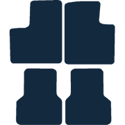 Image of the mat template for Fiat Doblo MPV (2001 - 2010) Car Mats