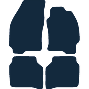 Image of the mat template for Ford Mondeo (2000 - 2007) Car Mats