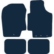 Image of the mat template for Hyundai i20 (2009 - 2015) Car Mats