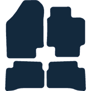 Image of the mat template for Hyundai Accent (2007 - 2009) Car Mats