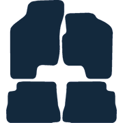 Image of the mat template for Hyundai Getz (2002 - 2011) Car Mats