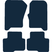 Image of the mat template for Land Rover Discovery 3 (No Clips) Car Mats