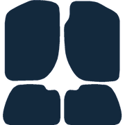 Image of the mat template for Land Rover Freelander 1 (1997 - 2006) Car Mats