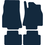 Image of the mat template for Mercedes-Benz A Class W169 (No Fixings) (2005 - 2012) Car Mats