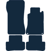 Image of the mat template for Mercedes-Benz C Class C204 Coupe (2007 - 2011) Car Mats