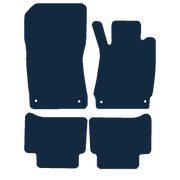 Image of the mat template for Mercedes-Benz CLS (2005 - 2011) Car Mats