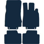 Image of the mat template for Mercedes-Benz S Class SWB (2000 - 2006) Car Mats