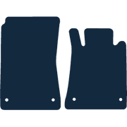 Image of the mat template for Mercedes-Benz SLK 2 Pieces (2005 - 2011) Car Mats