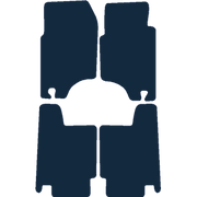 Image of the mat template for Mitsubishi Shogun Long Wheelbase (1992 - 2000) Car Mats