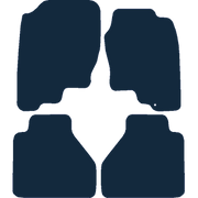 Image of the mat template for Nissan Navara Double Cab (2005 - 2010) Car Mats