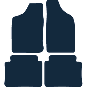 Image of the mat template for Nissan Navara Double Cab (2001 - 2005) Car Mats