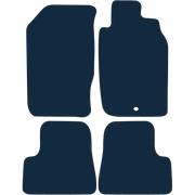 Image of the mat template for Peugeot 206 Metal Heelpad (1998 - 2007) Car Mats