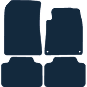 Image of the mat template for Peugeot 407 2 Clips (2004 - 2011) Car Mats