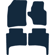 Image of the mat template for Porsche Cayenne (2003 - 2009) Car Mats