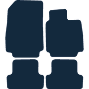 Image of the mat template for Renault Clio (2006 - 2012) Car Mats