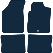 Image of the mat template for Renault Clio With Metal Heelpad (1998 - 2005) Car Mats