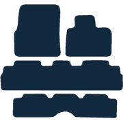 Image of the mat template for Renault Espace 4 Piece Set (2003 - 2007) Car Mats