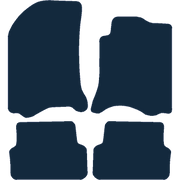 Image of the mat template for Renault Laguna (2001 - 2007) Car Mats