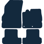 Image of the mat template for Renault Megane (2008 - 2016) Car Mats