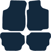 Image of the mat template for Skoda Octavia (1998 - 2004) Car Mats