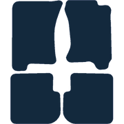 Image of the mat template for Subaru Forester Manual (1997 - 2003) Car Mats