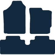 Image of the mat template for Toyota Yaris 3 Door (2006 - 2011) Car Mats