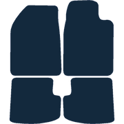 Image of the mat template for Toyota Yaris 3 Door (1999 - 2006) Car Mats