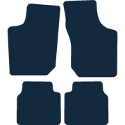 Image of the mat template for Vauxhall Corsa B (1994 - 2001) Car Mats