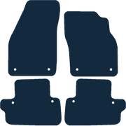 Image of the mat template for Volvo C70 Manual (With Clips) (2006 - 2013) Car Mats