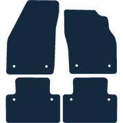 Image of the mat template for Volvo S40 (With Clips) (2004 - 2012) Car Mats