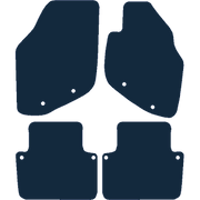 Image of the mat template for Volvo S80 (With Clips) (1998 - 2006) Car Mats