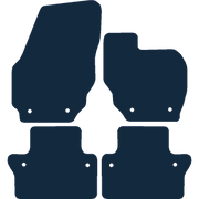 Image of the mat template for Volvo V70 Manual (2008 - 2016) Car Mats