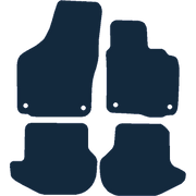 Image of the mat template for Volkswagen Eos Round Fixings (2006 - 2014) Car Mats