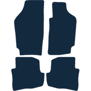 Image of the mat template for Volkswagen Fox (2006 - 2012) Car Mats