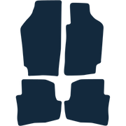 Image of the mat template for Volkswagen Fox (2006 - 2012) Car Mats