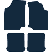 Image of the mat template for Volkswagen Golf Mk2 (1992 - 1998) Car Mats