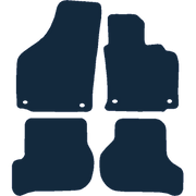 Image of the mat template for Volkswagen Golf Mk5 Oval Clips (2004 - 2007) Car Mats