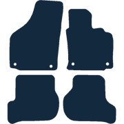 Image of the mat template for Volkswagen Golf Mk5 Round Clips (2007 - 2008) Car Mats