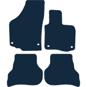 Image of the mat template for Volkswagen Golf Plus Oval Clips (2004 - 2007) Car Mats