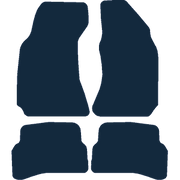 Image of the mat template for Volkswagen Passat (2000 - 2005) Car Mats