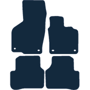 Image of the mat template for Volkswagen Passat Oval Clips (2005 - 2007) Car Mats